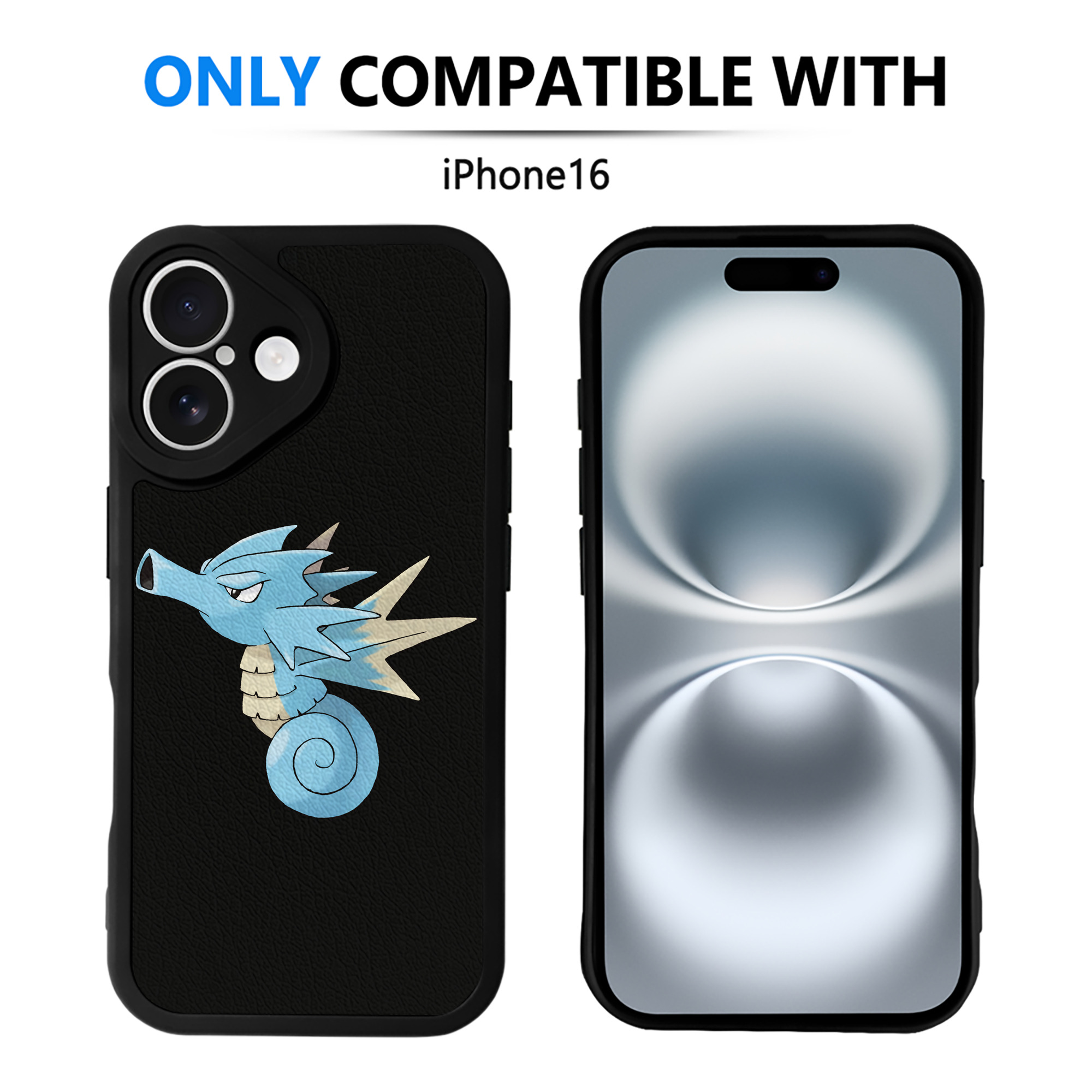 （画像用） ポケットモンスター Pokémon 【iPhone 16シリーズ対応】シリコンスマホケース（レザー調） 材質：シリコン